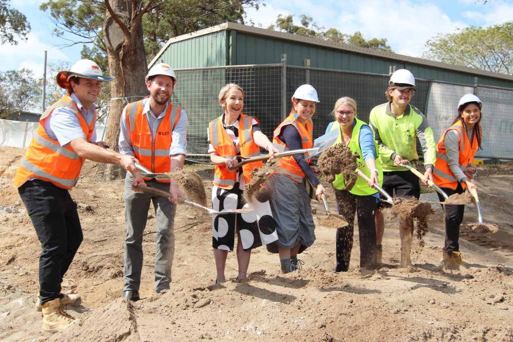 Sod turning ceremony at Seven Hills State School